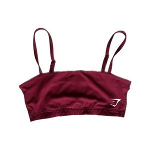 Burgundy Gymshark Bandeau